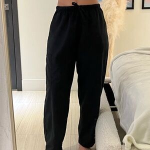Black Cargo Loose Pants
